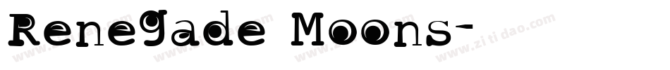 Renegade Moons字体转换